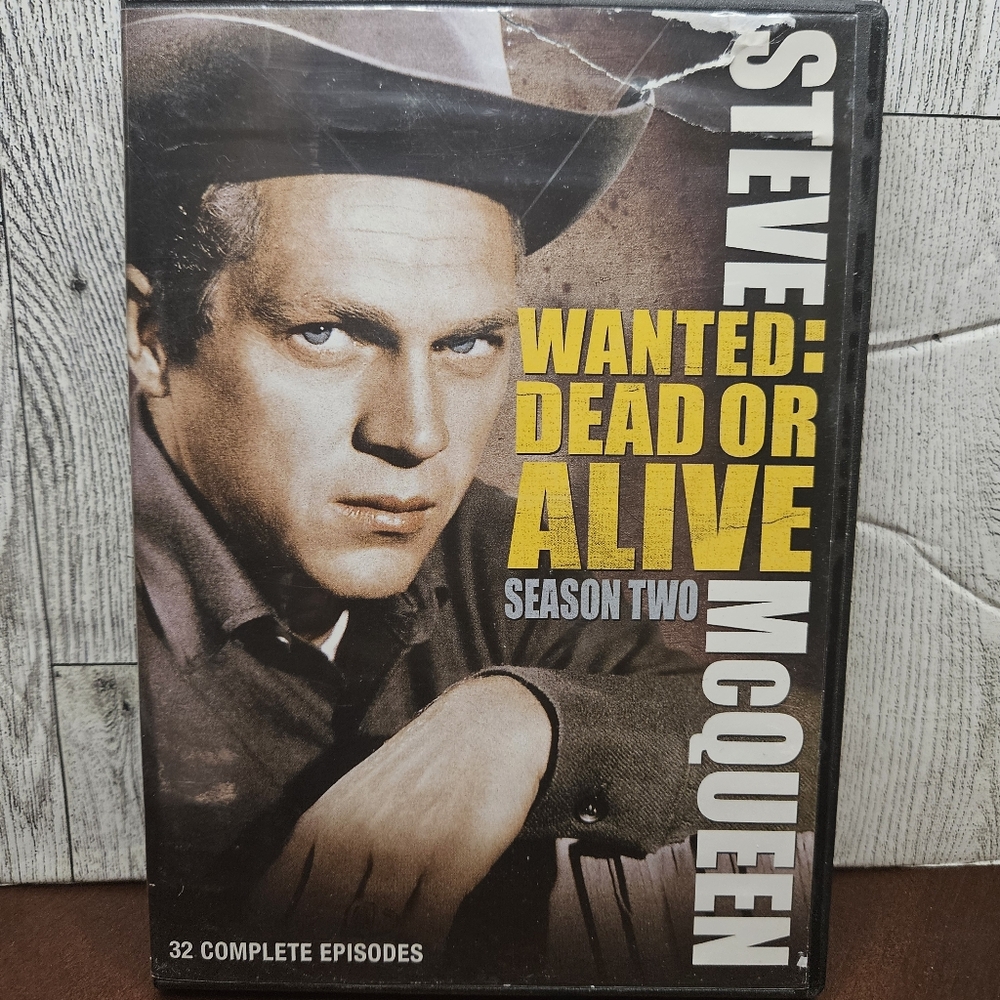 Steve McQueen Wanted Dead or Alive Season Two DVD 32 Episodes